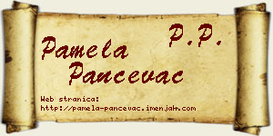Pamela Pančevac vizit kartica